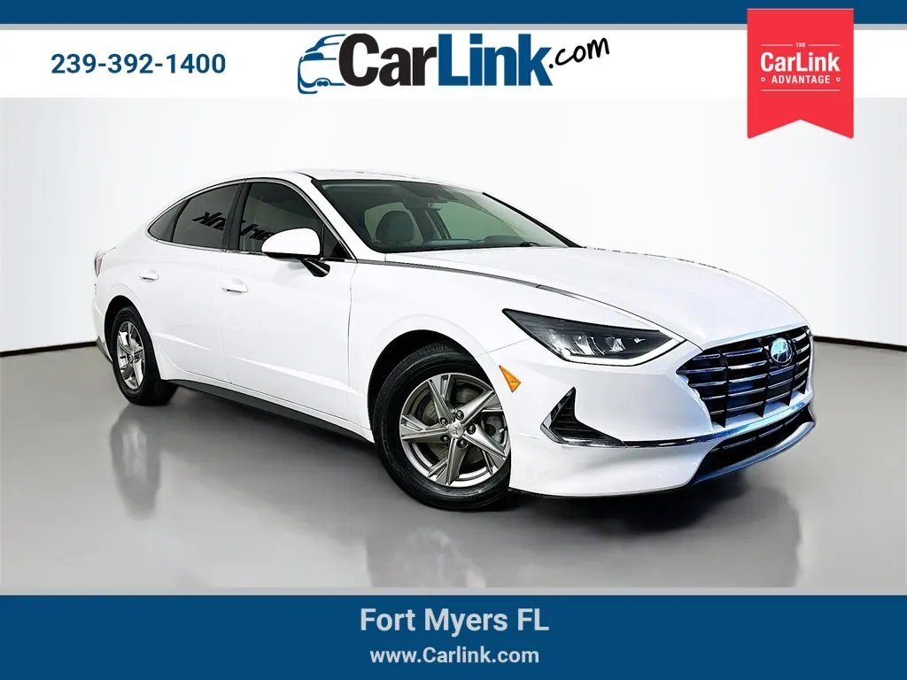 White 2021 Hyundai Sonata SE for sale in Fort Myers, FL