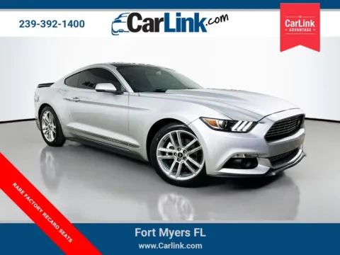 Silver 2017 Ford Mustang EcoBoost Premium for sale in Fort Myers, FL