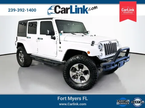 White 2016 Jeep Wrangler Unlimited Sahara for sale in Fort Myers, FL