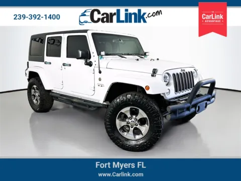 White 2016 Jeep Wrangler Unlimited Sahara for sale in Fort Myers, FL