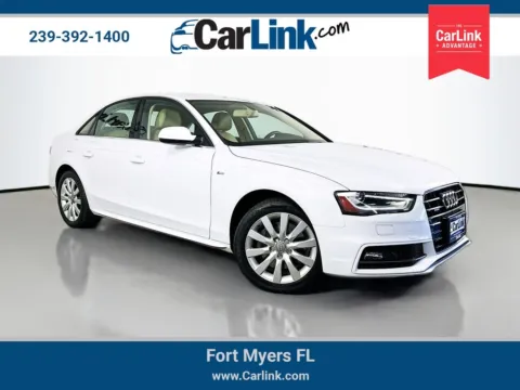 White 2015 Audi A4 2.0T Premium for sale in Fort Myers, FL