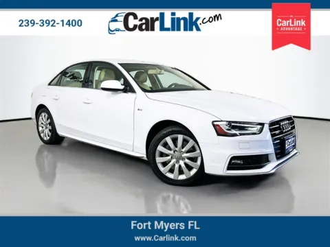 White 2015 Audi A4 2.0T Premium for sale in Fort Myers, FL