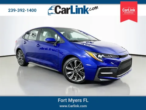 Blue 2021 Toyota Corolla SE for sale in Fort Myers, FL