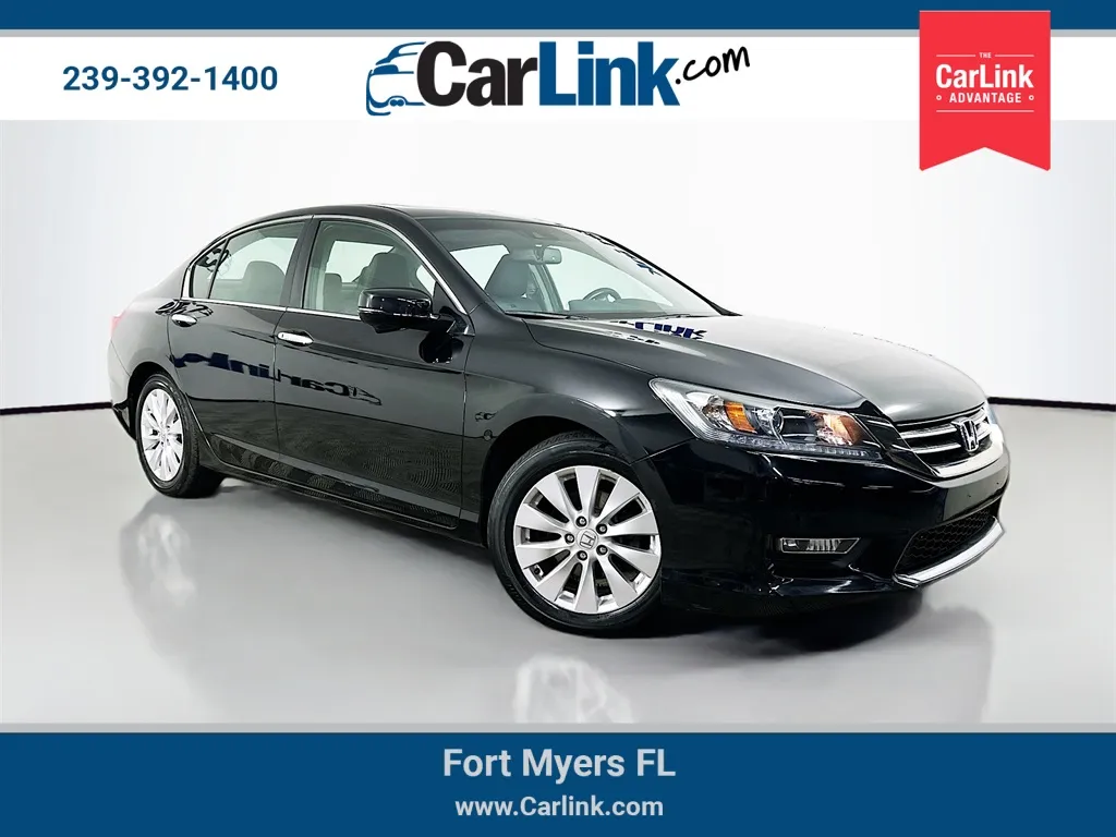 Black 2013 Honda Accord EX-L for sale in Fort Myers, FL