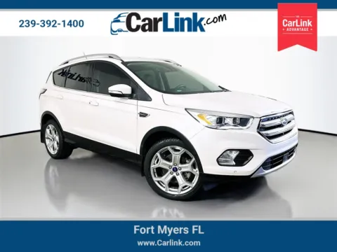 White 2018 Ford Escape Titanium for sale in Fort Myers, FL