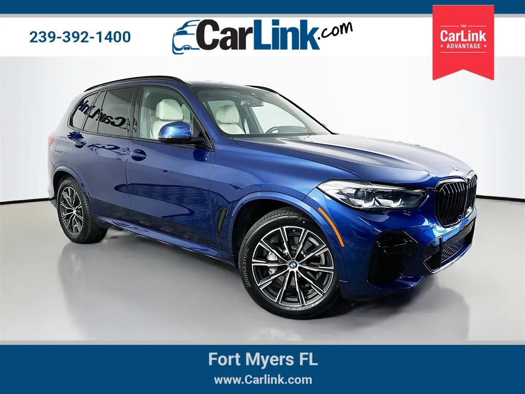 Blue 2022 BMW X5 xDrive40i for sale in Fort Myers, FL