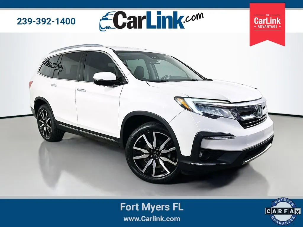 White 2019 Honda Pilot Elite for sale in Fort Myers, FL
