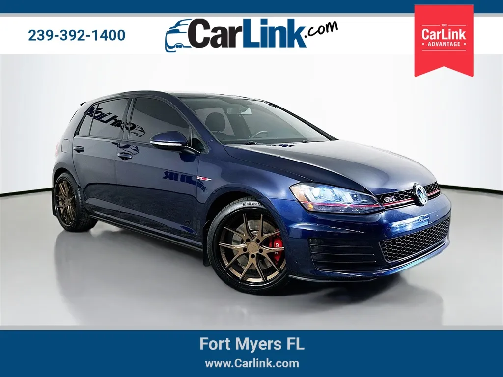 Blue 2016 Volkswagen Golf GTI S for sale in Fort Myers, FL