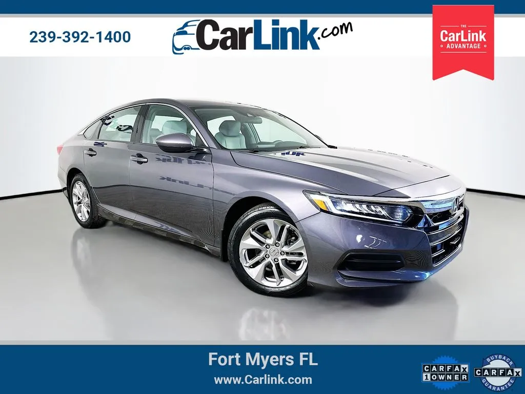 Gray 2018 Honda Accord LX for sale in Fort Myers, FL