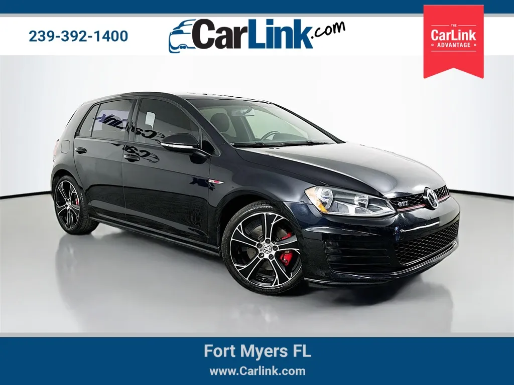 Black 2016 Volkswagen Golf GTI S for sale in Fort Myers, FL