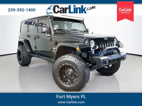 Black 2015 Jeep Wrangler Unlimited Sahara for sale in Fort Myers, FL
