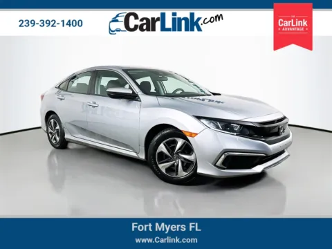 Silver 2020 Honda Civic LX for sale in Fort Myers, FL
