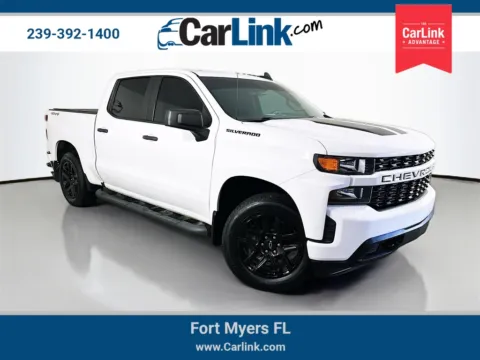 White 2020 Chevrolet Silverado 1500 Custom for sale in Fort Myers, FL