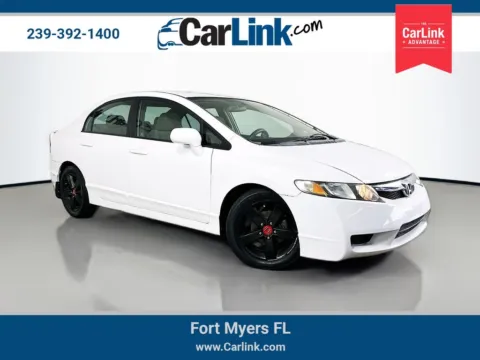 White 2009 Honda Civic LX for sale in Fort Myers, FL