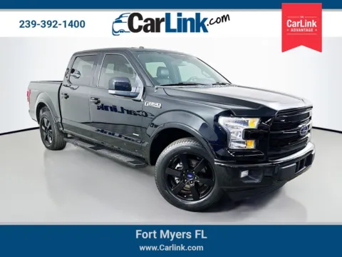 Black 2016 Ford F-150 Lariat for sale in Fort Myers, FL