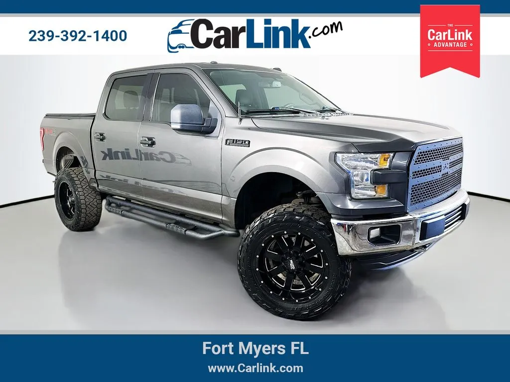 Gray 2015 Ford F-150 XLT for sale in Fort Myers, FL