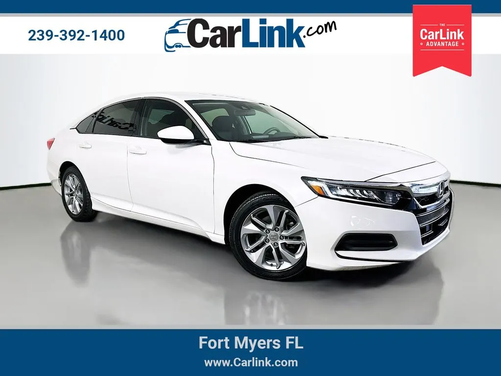 White 2018 Honda Accord LX for sale in Fort Myers, FL