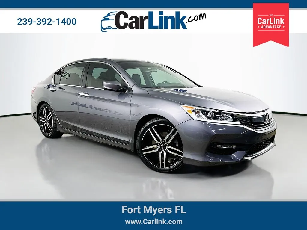 Gray 2016 Honda Accord Sport for sale in Fort Myers, FL