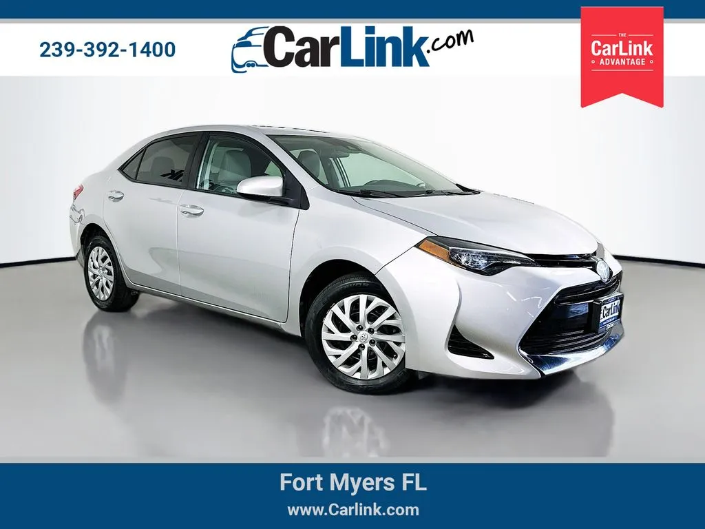 Silver 2017 Toyota Corolla LE for sale in Fort Myers, FL
