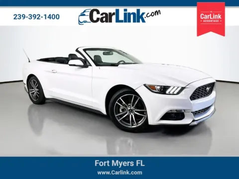 White 2016 Ford Mustang EcoBoost Premium for sale in Fort Myers, FL