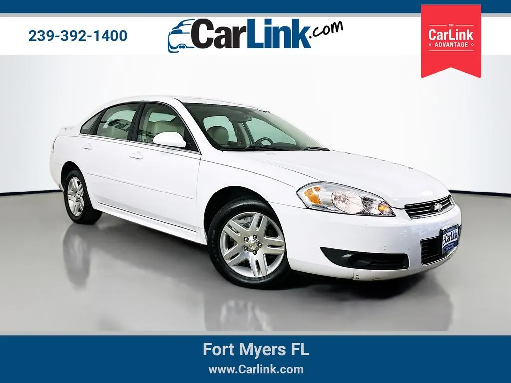 White 2011 Chevrolet Impala LT for sale in Fort Myers, FL