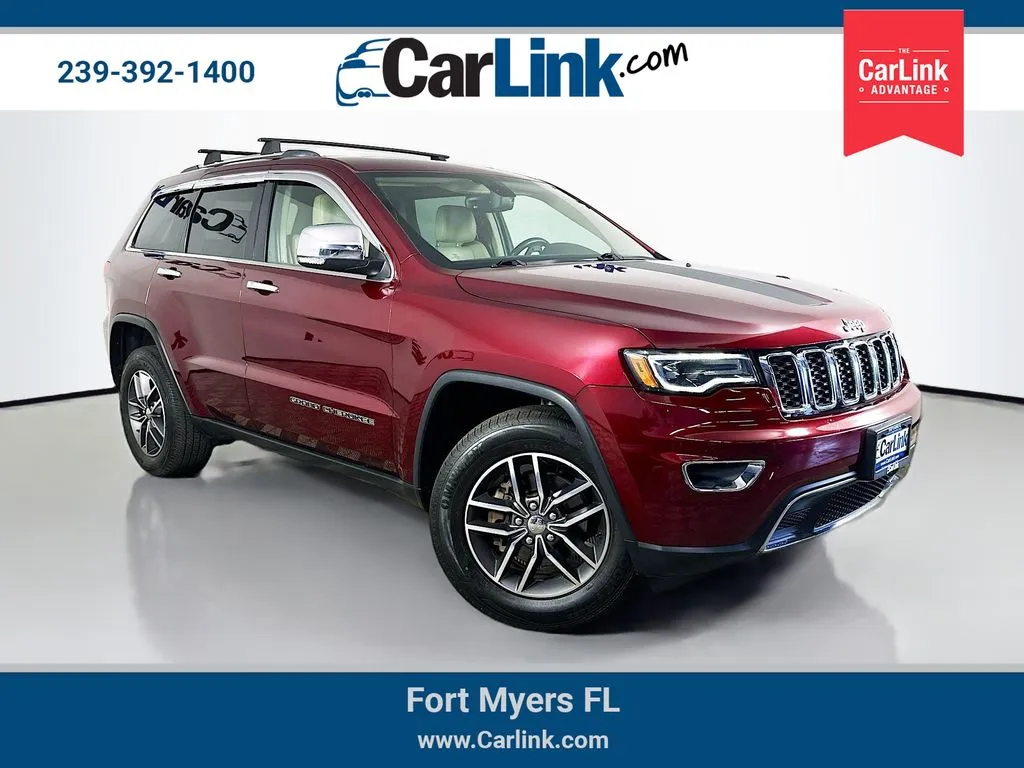 Red 2018 Jeep Grand Cherokee Limited for sale in Fort Myers, FL