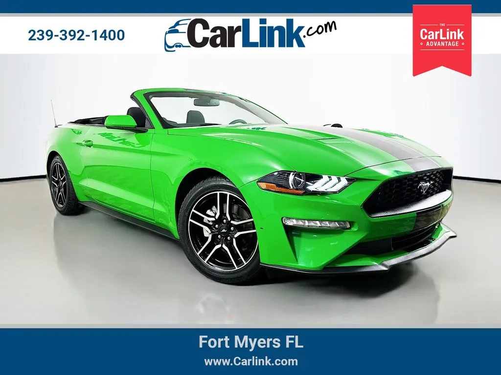 Green 2019 Ford Mustang EcoBoost for sale in Fort Myers, FL
