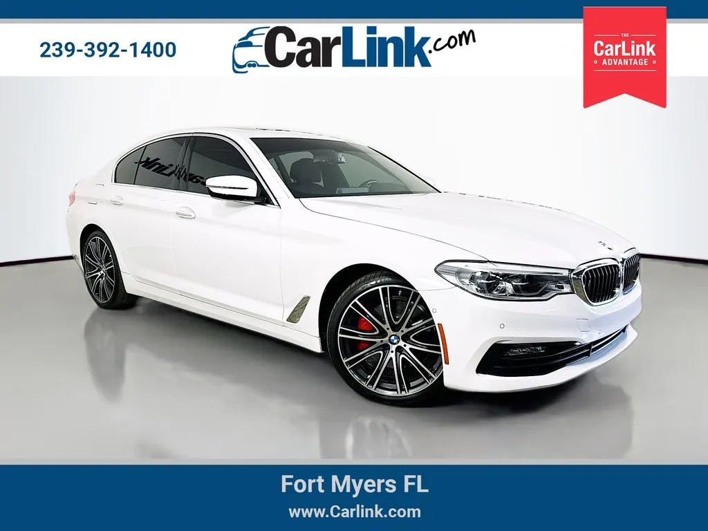White 2017 BMW 5 Series 540i for sale in Fort Myers, FL