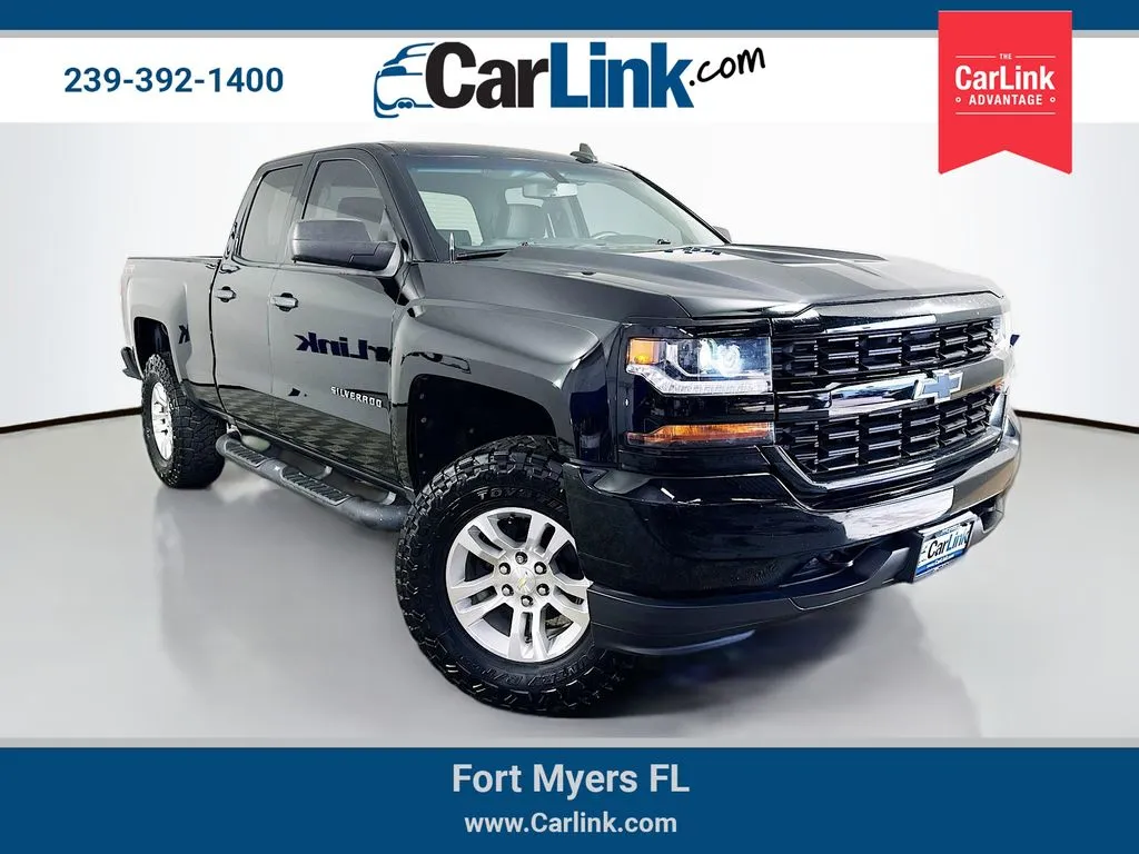 Black 2017 Chevrolet Silverado 1500 Custom for sale in Fort Myers, FL