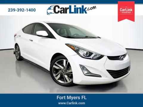 White 2015 Hyundai Elantra Limited for sale in Fort Myers, FL