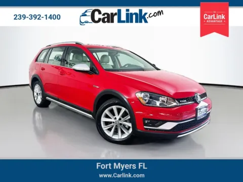 Red 2017 Volkswagen Golf Alltrack TSI S for sale in Fort Myers, FL