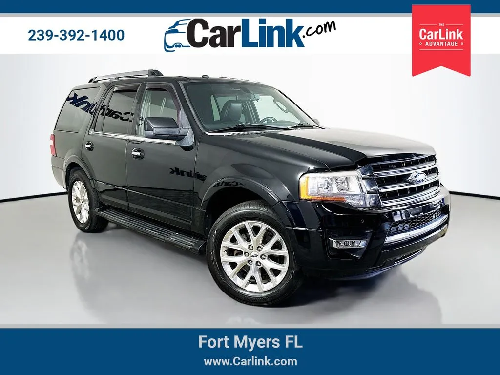 Black 2017 Ford Expedition Limited for sale in Fort Myers, FL