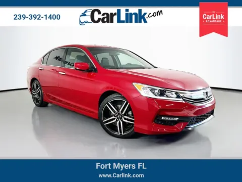 Red 2017 Honda Accord Sport for sale in Fort Myers, FL