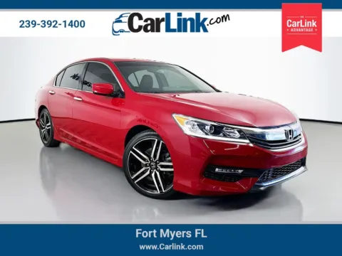 Red 2017 Honda Accord Sport for sale in Fort Myers, FL