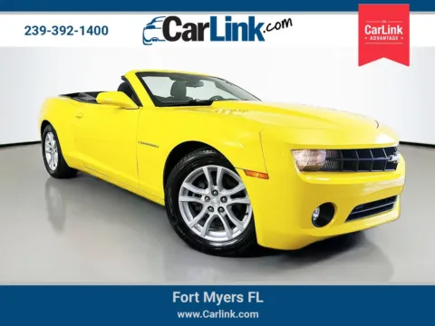 Yellow 2013 Chevrolet Camaro 1LT for sale in Fort Myers, FL