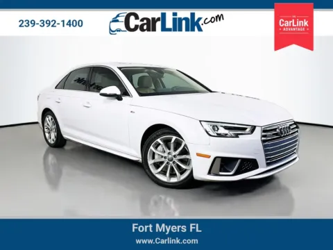 White 2019 Audi A4 2.0T Premium Plus for sale in Fort Myers, FL