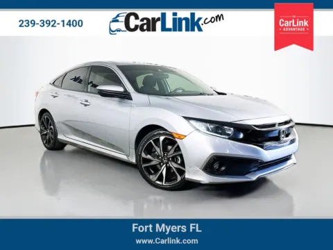 Silver 2021 Honda Civic Sport for sale in Fort Myers, FL