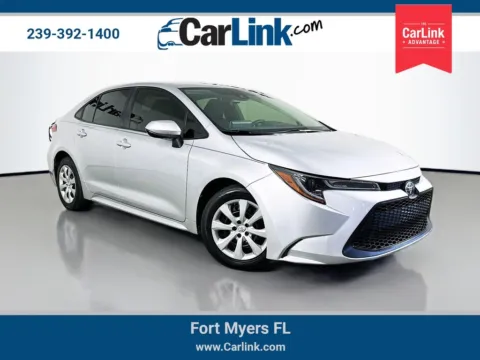 Silver 2020 Toyota Corolla LE for sale in Fort Myers, FL