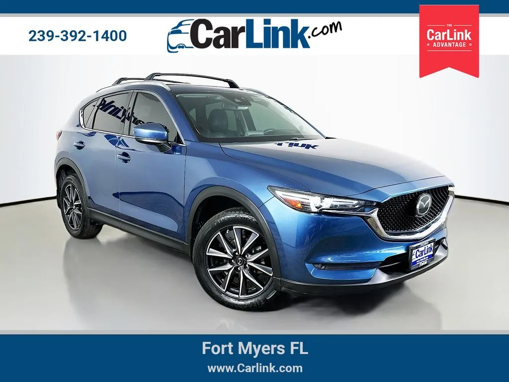 Blue 2017 Mazda CX-5 Grand Touring for sale in Fort Myers, FL