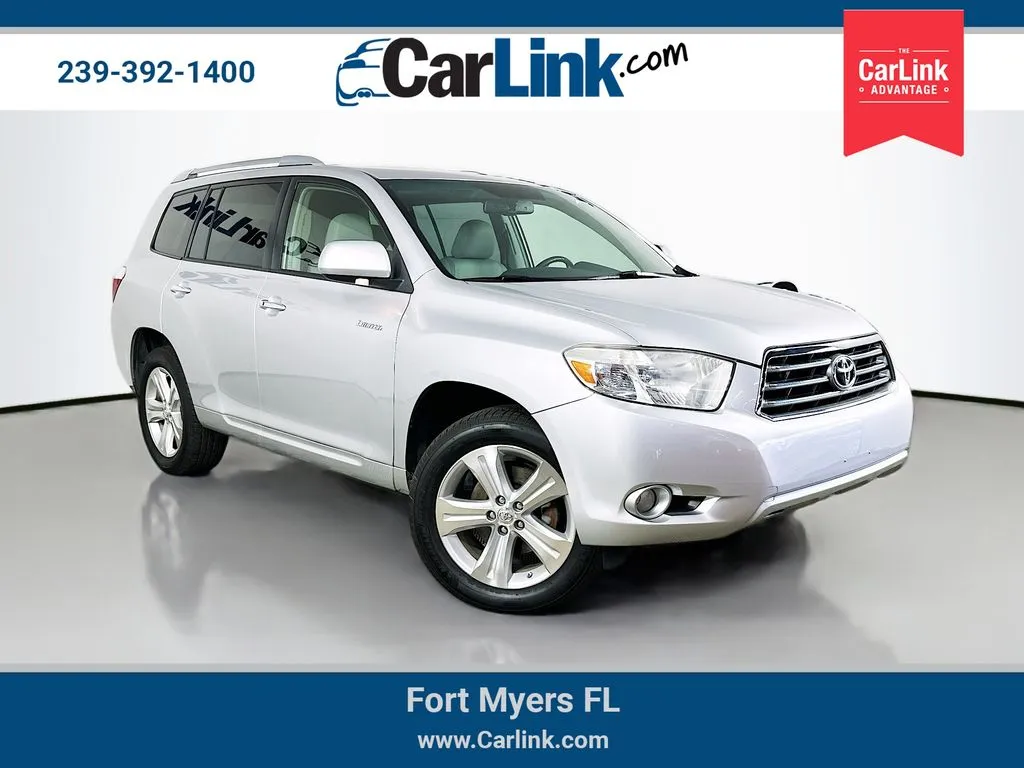 Silver 2010 Toyota Highlander Limited for sale in Fort Myers, FL
