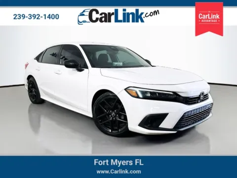 White 2022 Honda Civic Sport for sale in Fort Myers, FL
