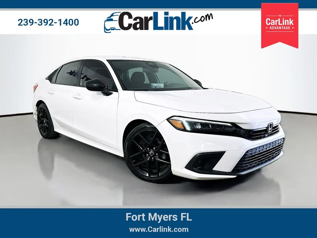 White 2022 Honda Civic Sport for sale in Fort Myers, FL