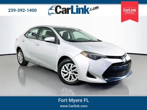 Silver 2017 Toyota Corolla LE for sale in Fort Myers, FL