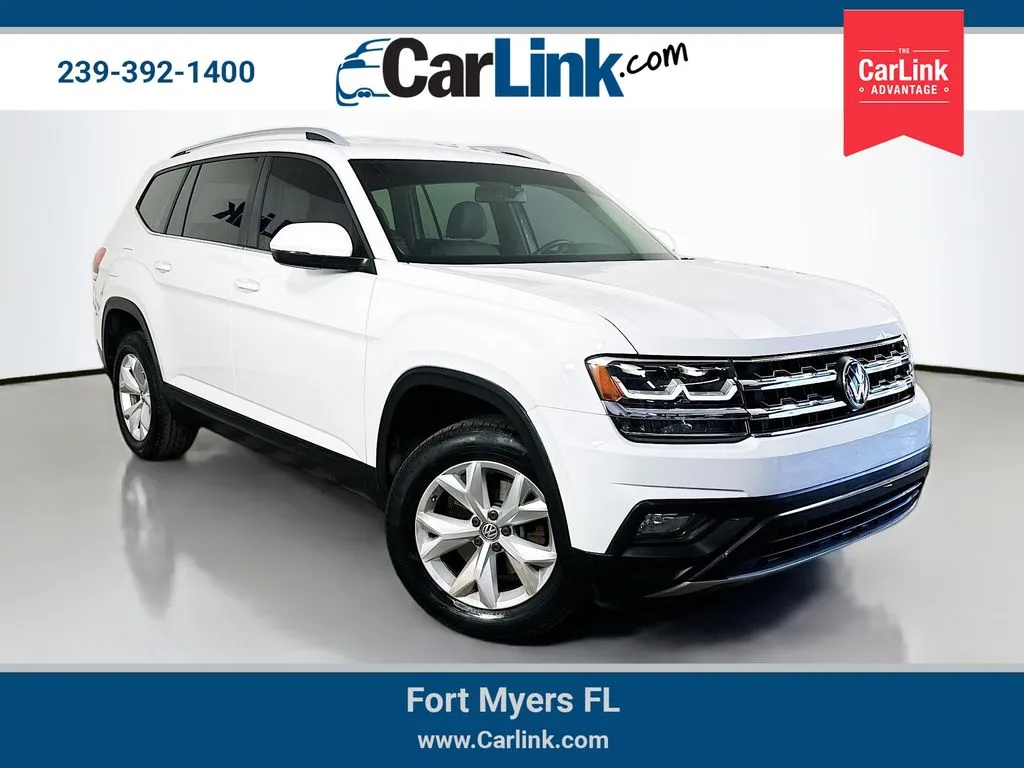 White 2018 Volkswagen Atlas 2.0T SE for sale in Fort Myers, FL