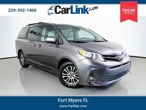 Gray 2019 Toyota Sienna XLE for sale in Fort Myers, FL