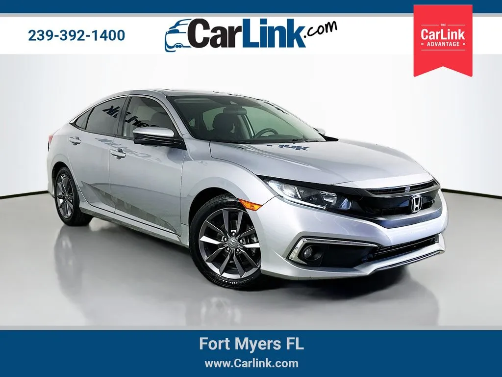 Gray 2020 Honda Civic EX for sale in Fort Myers, FL