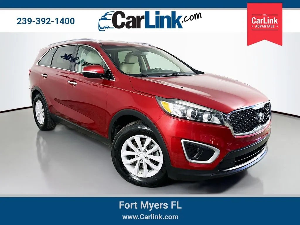 Red 2018 Kia Sorento LX for sale in Fort Myers, FL