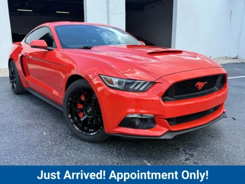 Orange 2015 Ford Mustang GT Premium for sale in Fort Myers, FL