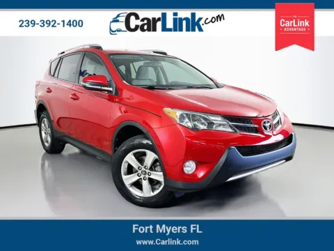 Red 2015 Toyota RAV4 XLE for sale in Fort Myers, FL