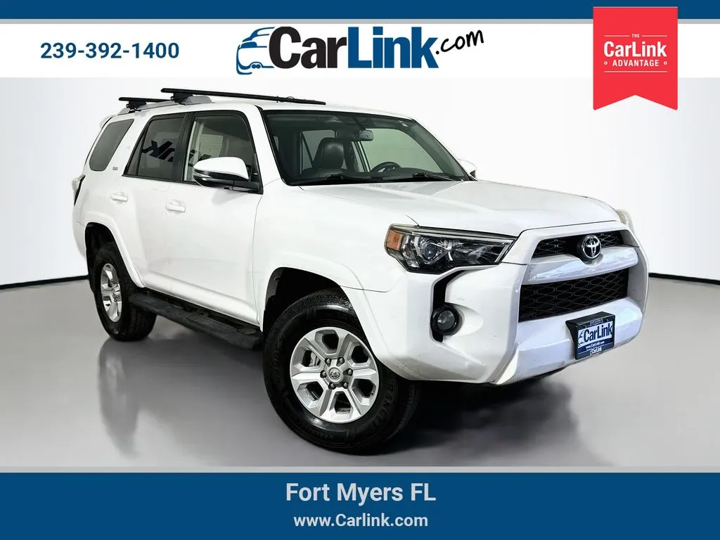 White 2016 Toyota 4Runner SR5 Premium for sale in Fort Myers, FL